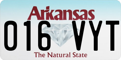 AR license plate 016VYT