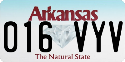 AR license plate 016VYV
