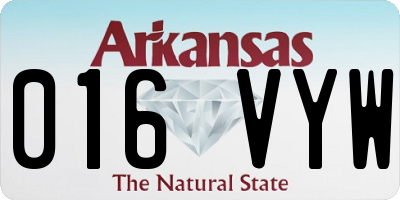 AR license plate 016VYW