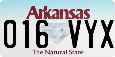 AR license plate 016VYX
