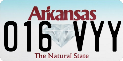AR license plate 016VYY