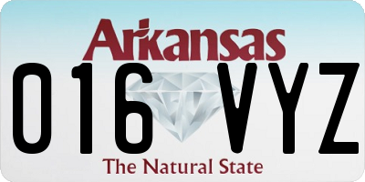 AR license plate 016VYZ