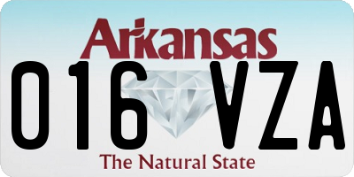 AR license plate 016VZA