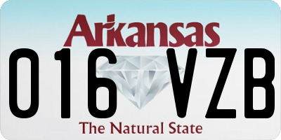 AR license plate 016VZB