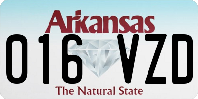 AR license plate 016VZD