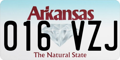 AR license plate 016VZJ