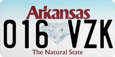 AR license plate 016VZK