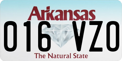 AR license plate 016VZO