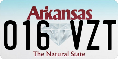 AR license plate 016VZT