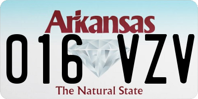 AR license plate 016VZV