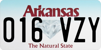 AR license plate 016VZY