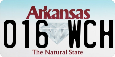 AR license plate 016WCH