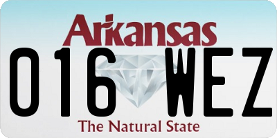 AR license plate 016WEZ