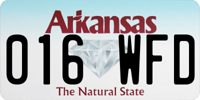 AR license plate 016WFD