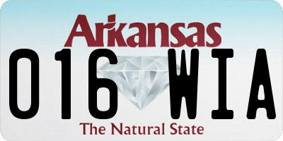 AR license plate 016WIA