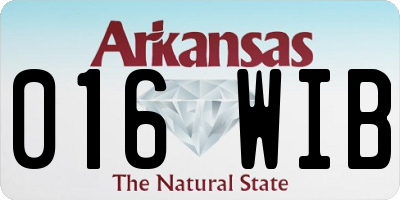 AR license plate 016WIB