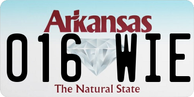 AR license plate 016WIE