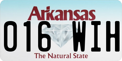 AR license plate 016WIH