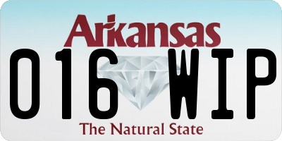 AR license plate 016WIP