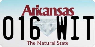 AR license plate 016WIT