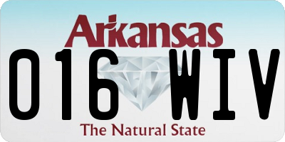 AR license plate 016WIV