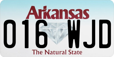AR license plate 016WJD