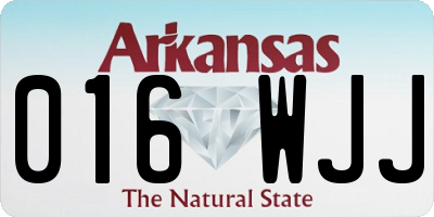 AR license plate 016WJJ