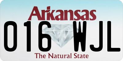 AR license plate 016WJL