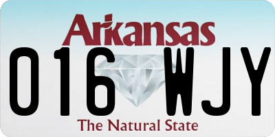 AR license plate 016WJY
