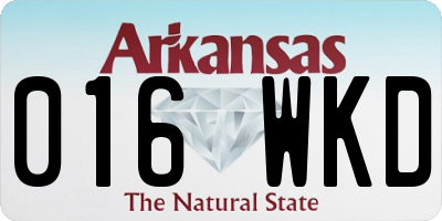 AR license plate 016WKD