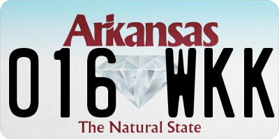 AR license plate 016WKK