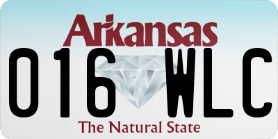 AR license plate 016WLC