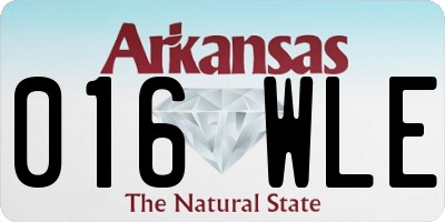 AR license plate 016WLE