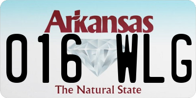 AR license plate 016WLG