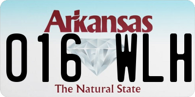 AR license plate 016WLH