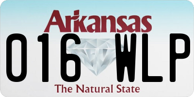 AR license plate 016WLP