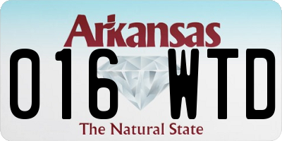 AR license plate 016WTD