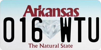 AR license plate 016WTU