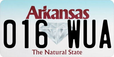 AR license plate 016WUA