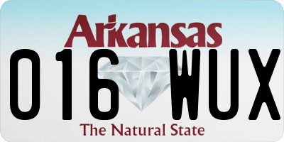 AR license plate 016WUX