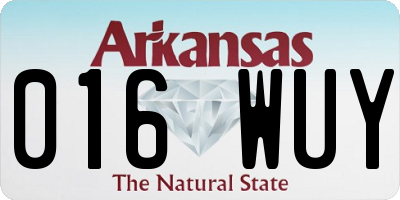 AR license plate 016WUY