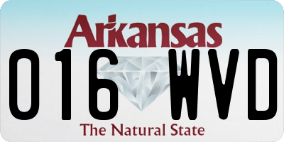 AR license plate 016WVD