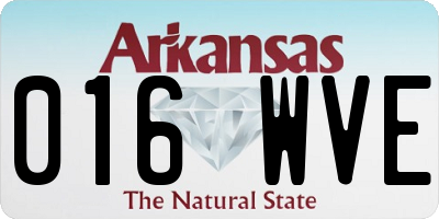 AR license plate 016WVE