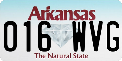 AR license plate 016WVG