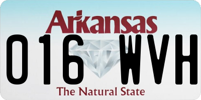 AR license plate 016WVH
