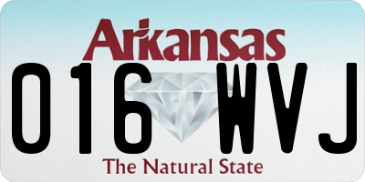 AR license plate 016WVJ