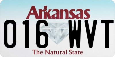 AR license plate 016WVT