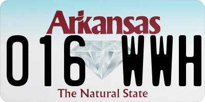 AR license plate 016WWH