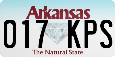 AR license plate 017KPS