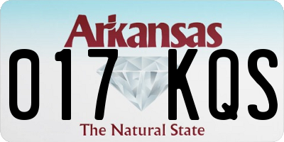 AR license plate 017KQS